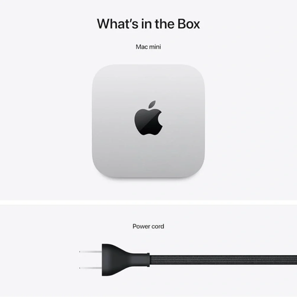 Apple Mac mini Silver Compact Desktop - Front View